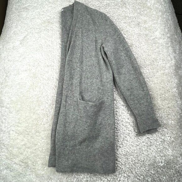 Madewell Ryder Cardigan Sweater Longline Gray Merino Wool - Picture 9 of 11
